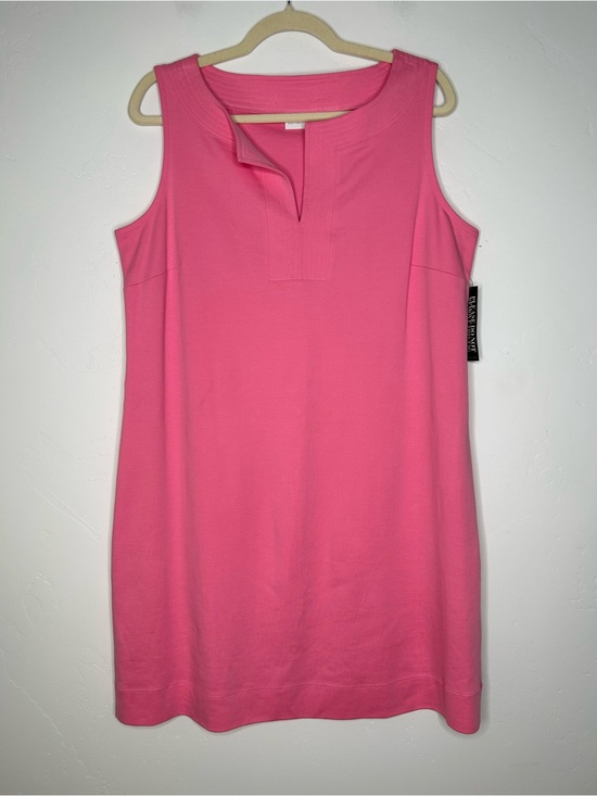 New York & Company Dresses & Skirts - New York & Company Sleeveless Bubblegum Pink Shift Tank Dress Cotton Size XL